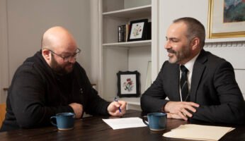 Jeff-Weiskopf-Westchester--personal-injury-Attorney-with-Client